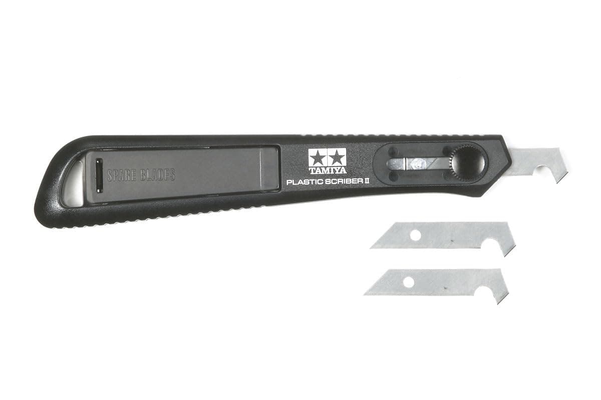 Tamiya 300074091 Plastic Scraper II, Black