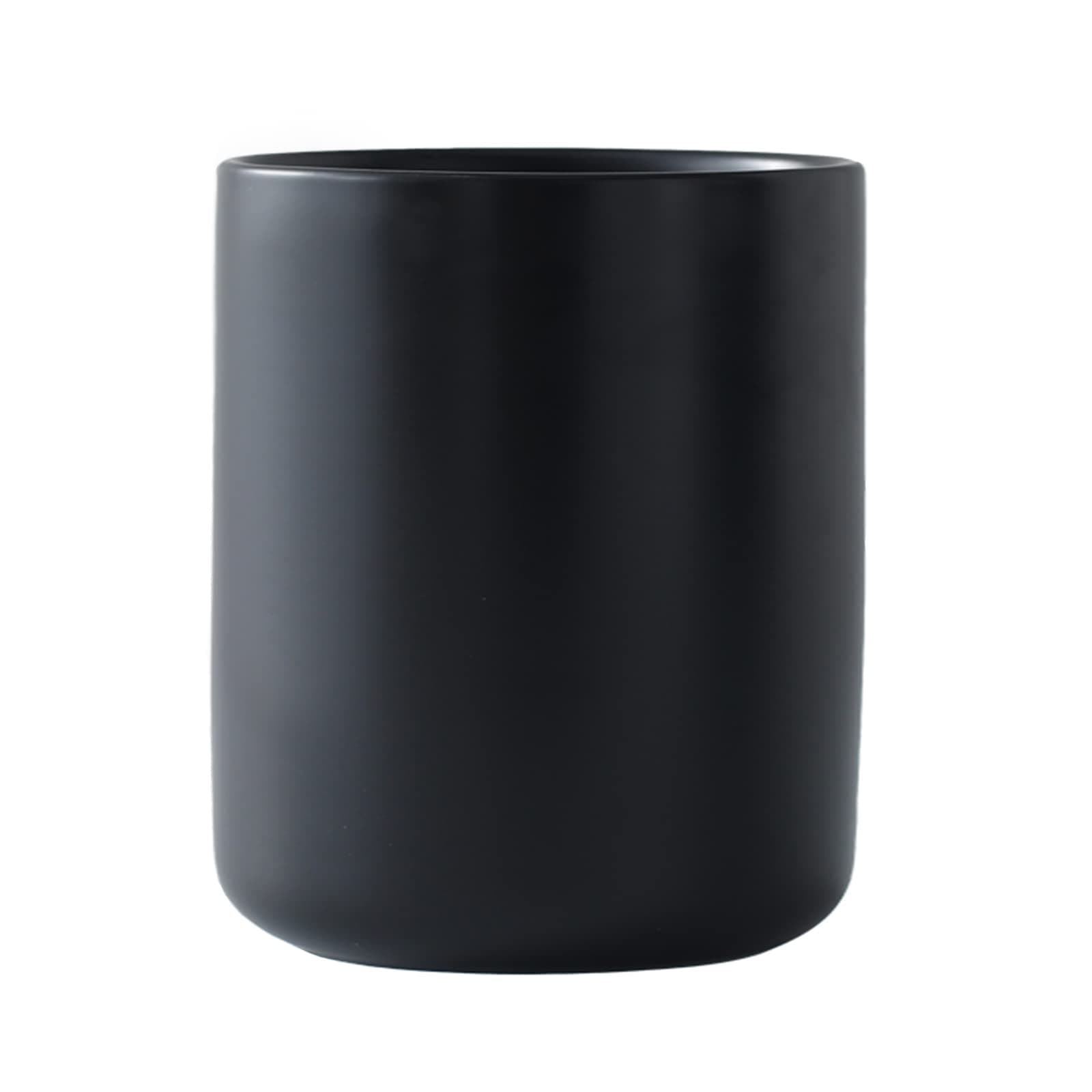 Matte black utensil holder