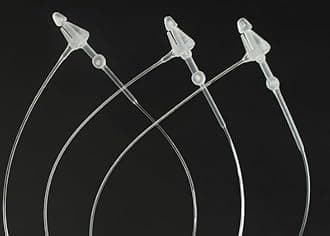 3 Inch 500 Pcs Plastic Fasteners Hang Tags Clear Snap Lock Pins Security Loop Price Tag Pins Safety Ring Ties for Retail Store Clothing Accessory (3“ 500pcs, Clear)