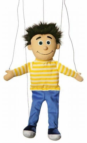 Silly Puppets Bobby Peach Boy Marionette String Puppet