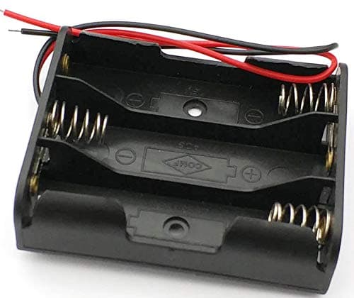 NEXT GEEK 3 cell AA Battery Holder Plastic Case Box With Wire Leads (pack of 1)