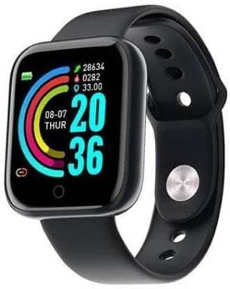 JECOOL LT716 (R) Smart Band All Android & iOS Device (Black Strap, Size : Free)