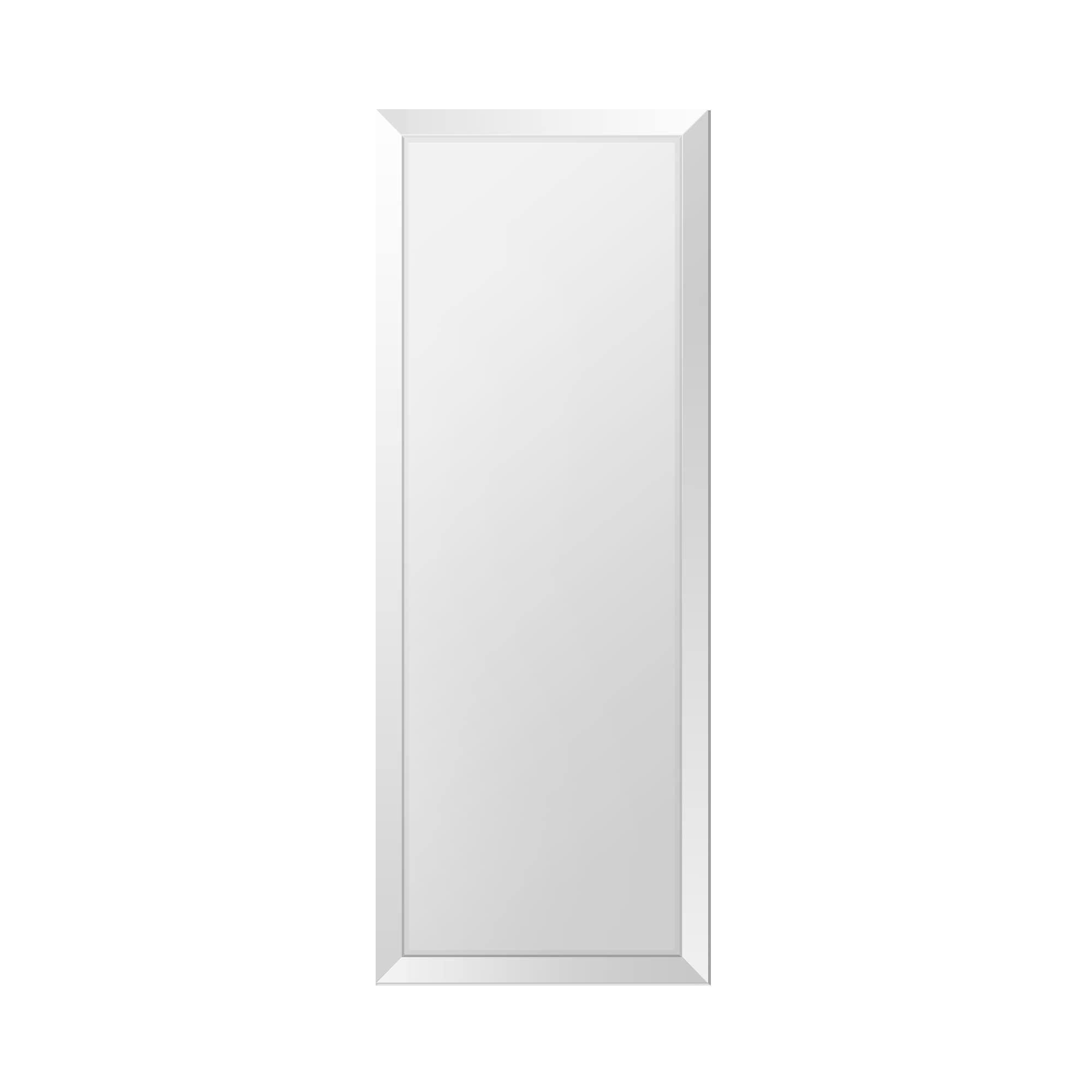 FAB Rectangle Wall Mirror Frameless Beveled 18" X 40", Hook Included