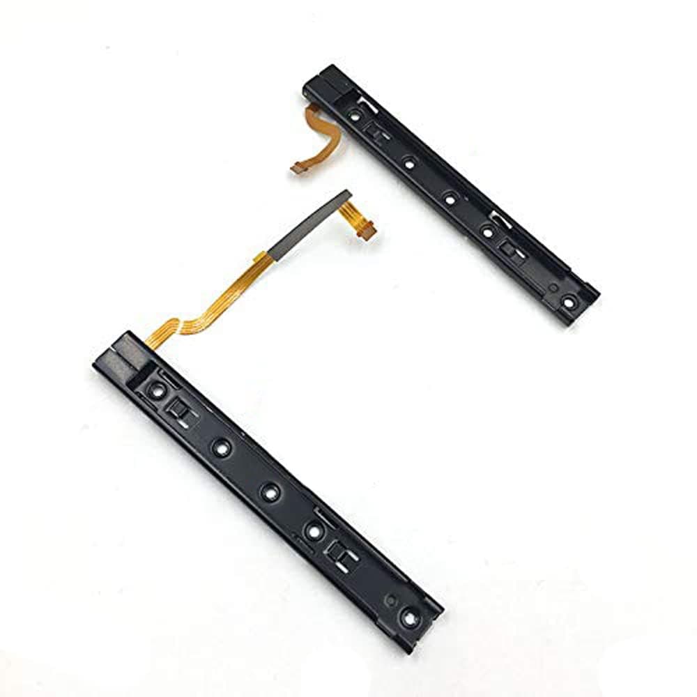 Replacement Left+Right Slider Rail with Flex Cable Fix Part for Nintendo Switch NS NX Joy-Con Console