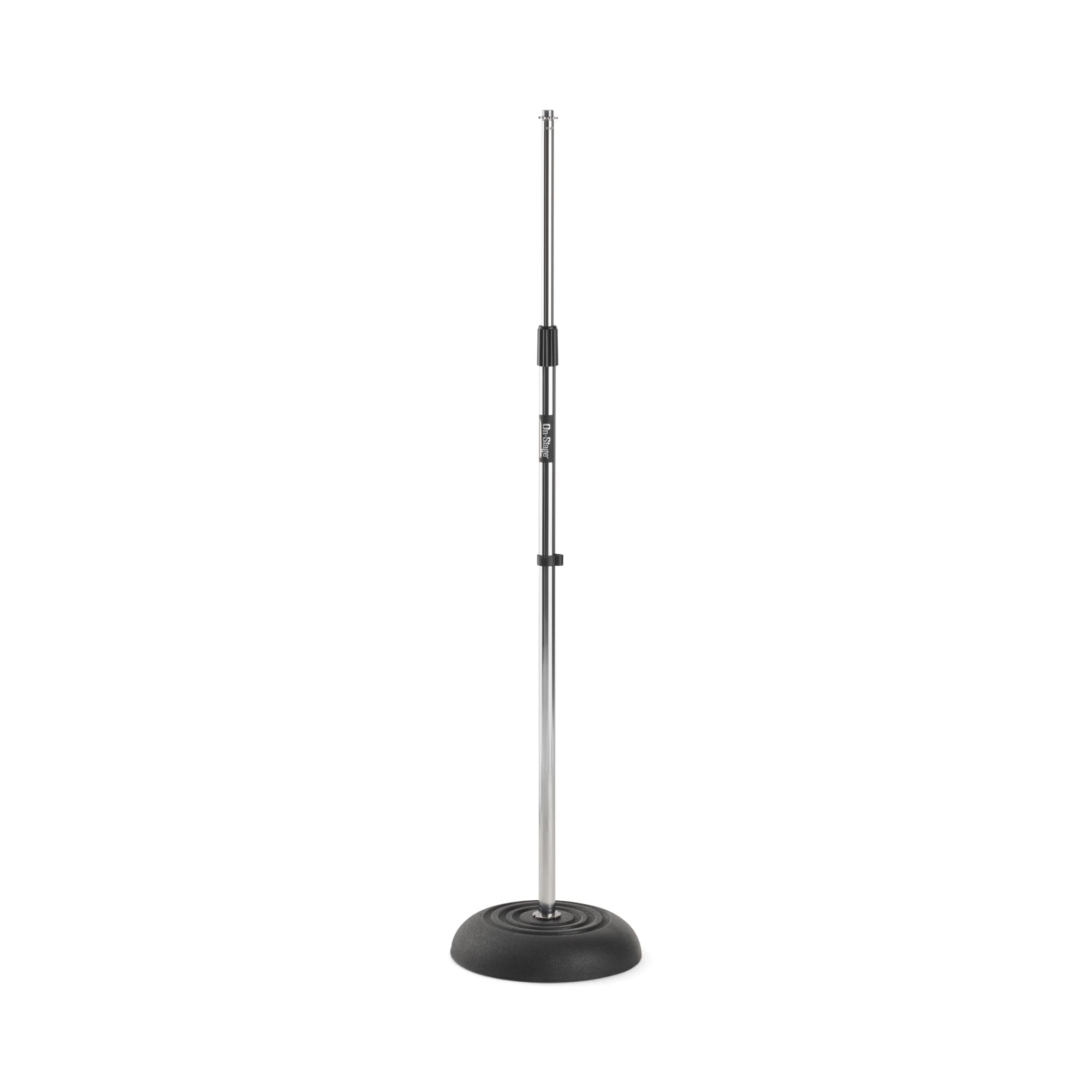 On Stage MS7201CH Round Base Mic Stand Chrome