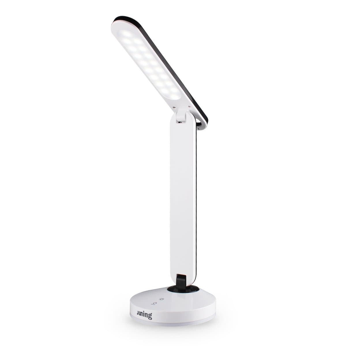 JUNING LED Desk Lamp Eye-Caring Table Lamp Energy Efficient LED Lamp (3W,Dimmable, Touch Control, 7 Color Modes)