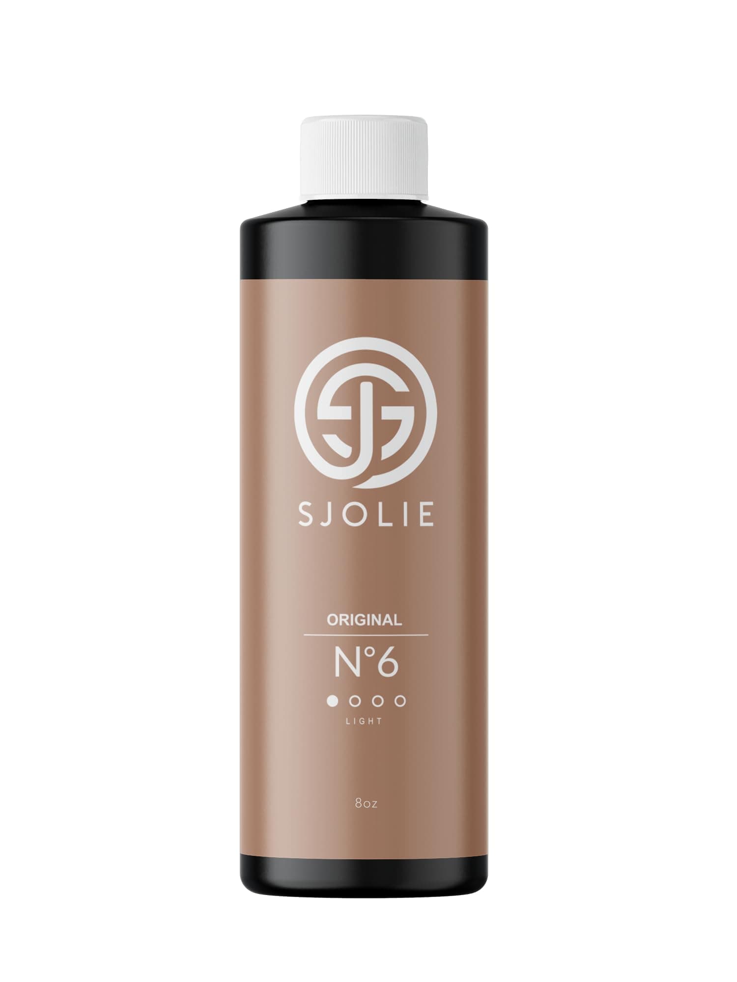 SJOLIE Spray Tan Solution - No. 6 - Light Hydrating Tanning Solution | Sunless Tanner for an All Natural, Sun-Kissed Glow (8oz)
