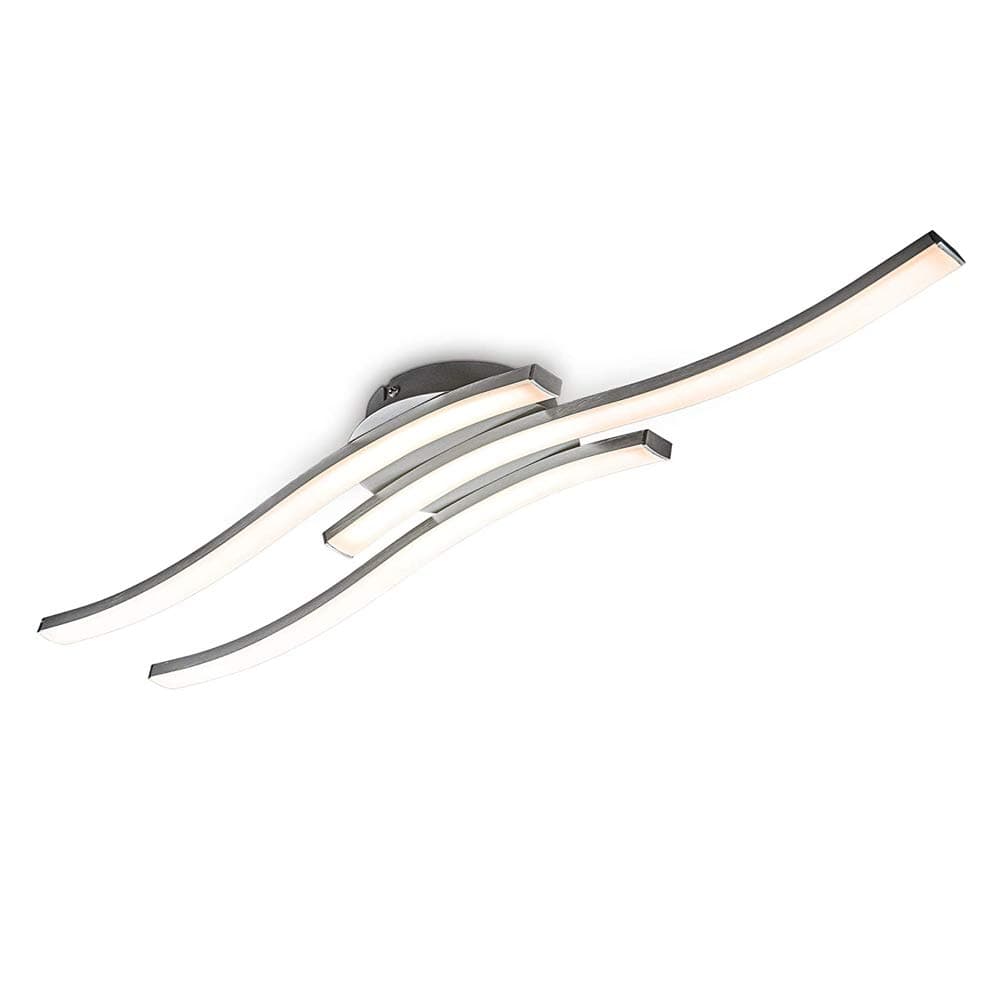 Aufworld LED Ceiling Light Elegant Design LED Ceiling Lamp 3 Built-in LED Boards 3x6W 3x480lm 4000K Modern Metal Ceiling Lighting Fixture for Living Rooms Bedrooms 85V-265V(Natural White)