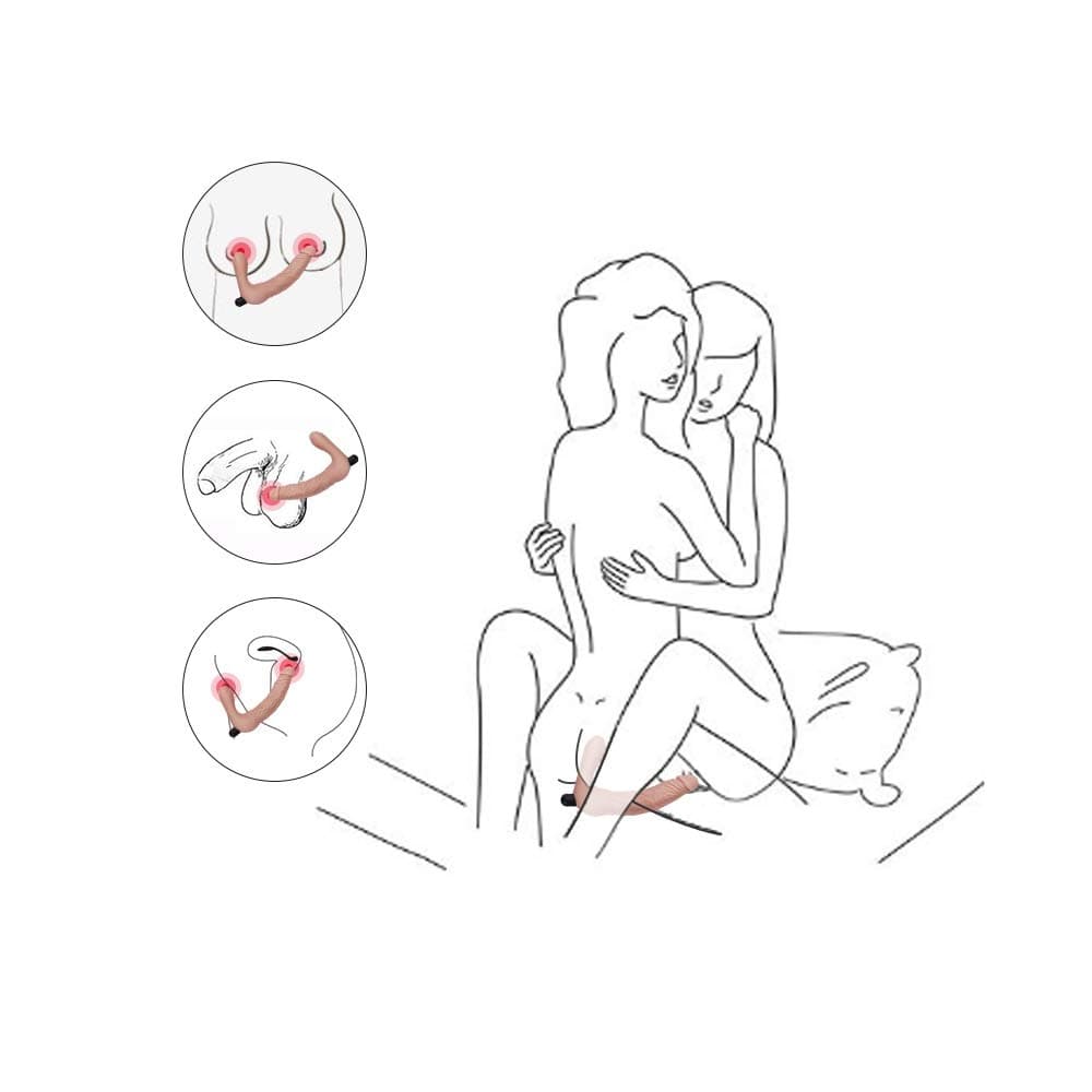 USB Rechargeable Strapless Strapon SiliconeVibrato Strap Dong Material