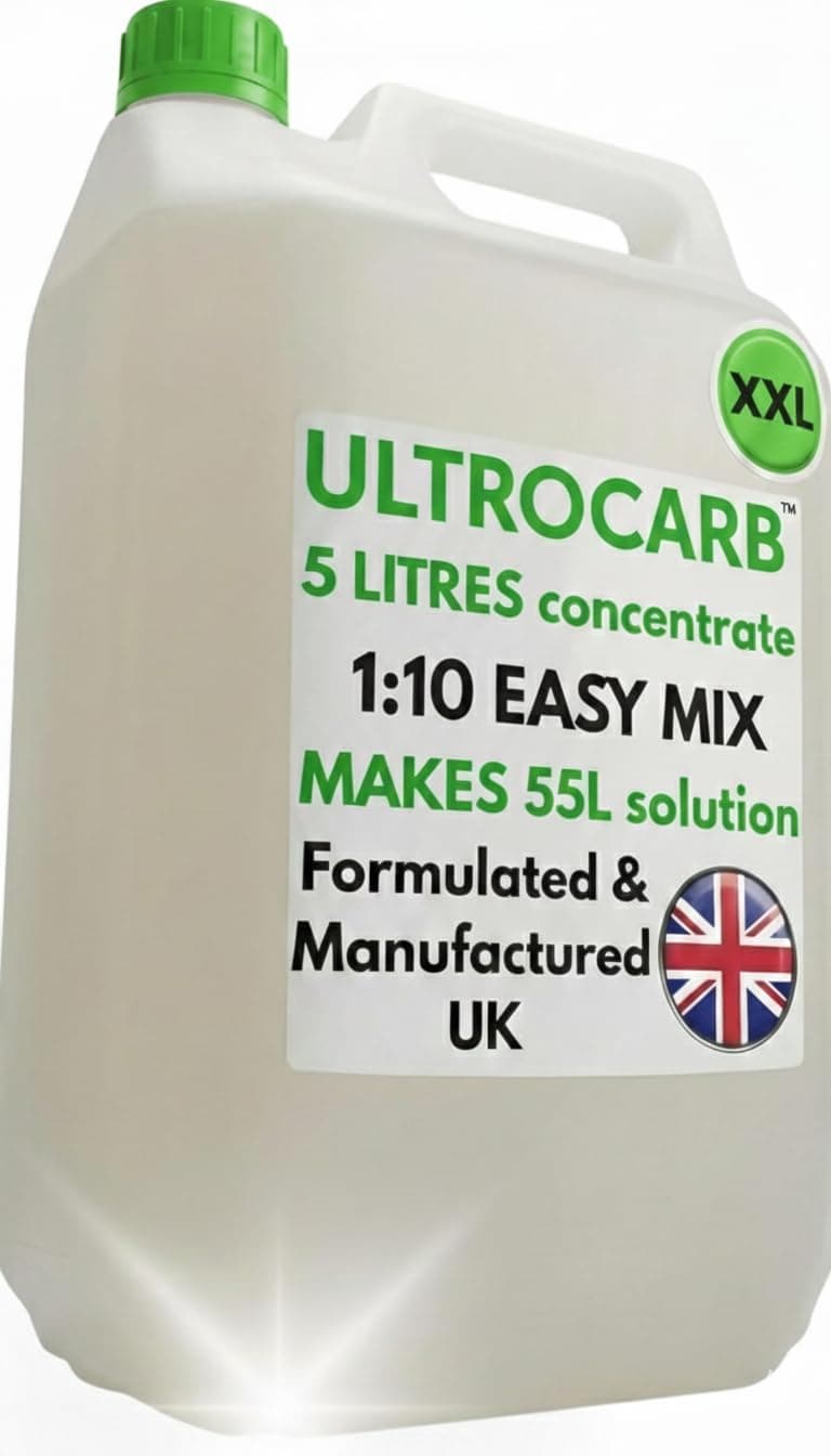 Ultrasonic Cleaner Fluid Concentrate 5 Litre – Carburettor & Engine Parts Cleaning Solution for Ultrasonic Baths, Professional Grade