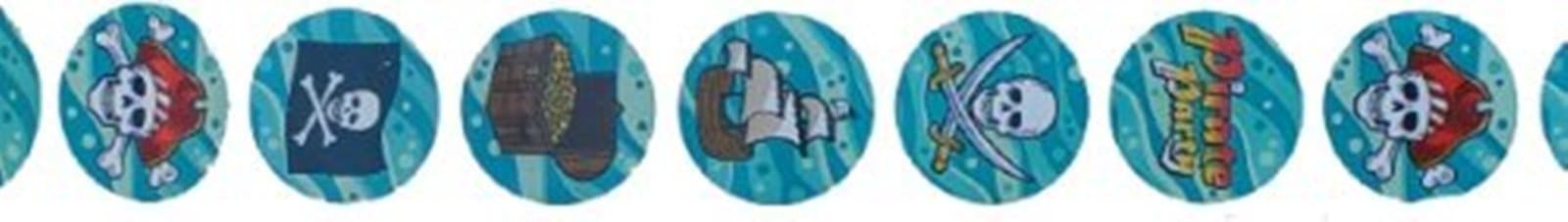 100 Pirate Stickers, 1 Roll