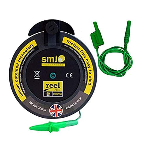 SMJ 50m Metre R2 Earth Wander Test Reel +Stackable Test Lead 1.2m LDM-LEA12GRE3 Suitable for all brands of Multifunction and Insulation Testers