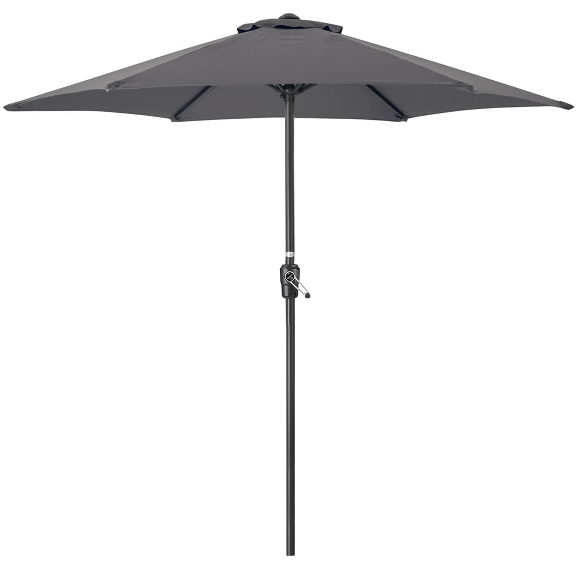 CHRISTOW Garden Parasol Umbrella Polyester Canopy Steel Sunshade With Crank Handle