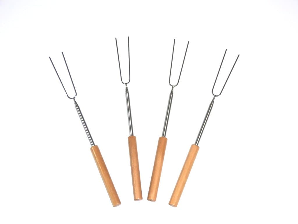 Telescoping Marshmallow Fire Roaster Sticks 4 Set