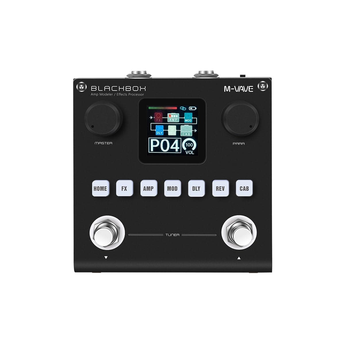 M-Vave Blackbox Bluetooth MIDI Controller - Portable and Versatile Footswitch for Guitar, Bass, DAW Control, Wireless Connectivity, Rechargeable, for Live and Studio