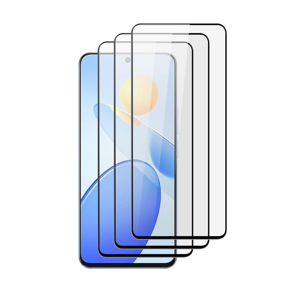 QINOUK Screen Protector for Xiaomi Poco X6 Neo, [3-Pack] HD Tempered Glass Screen Protector, Fullscreen Protection, [Scratch Resistant] [No Bubble] for Xiaomi Poco X6 Neo-Clear