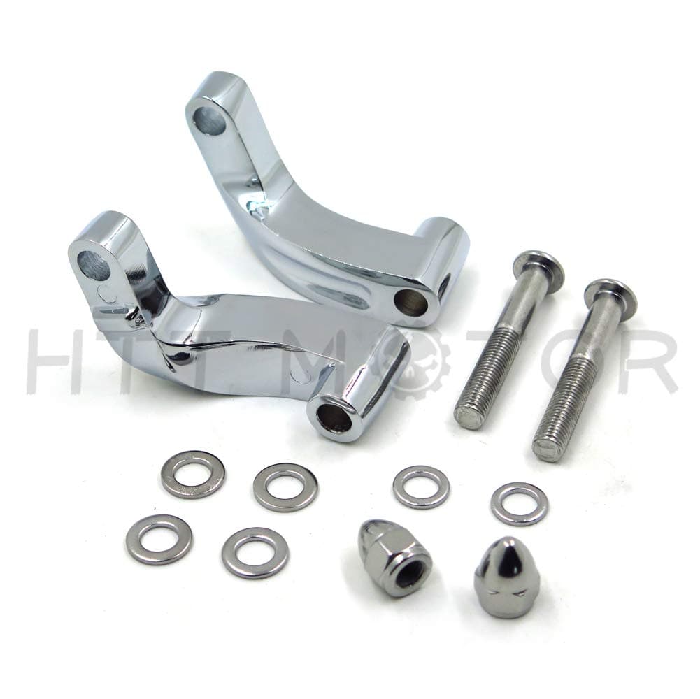 HTTMT MT387-CD Mirrors Mount Adapter Compatible with Harley Heritage Flstc Fxcwc Super Glide Fxdc Wide Cd