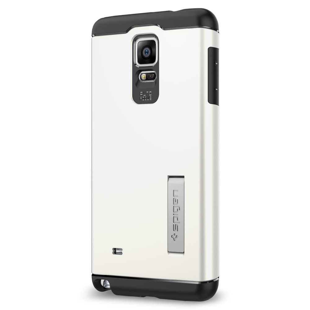 Spigen Slim Armor Galaxy Note 4 Case with Air Cushion Technology and Hybrid Drop Protection for Samsung Galaxy Note 4 2014 - Shimmery White