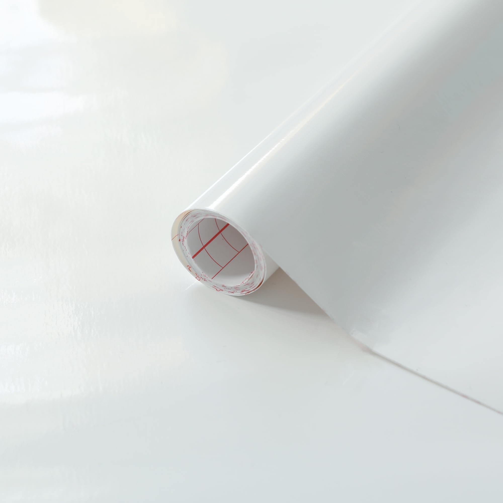 d-c-fix vinyl wrap White gloss plain 67,5 cm x 2 m - sticky back plastic roll for furniture, kitchen & cupboards - contact paper sticker self adhesive film