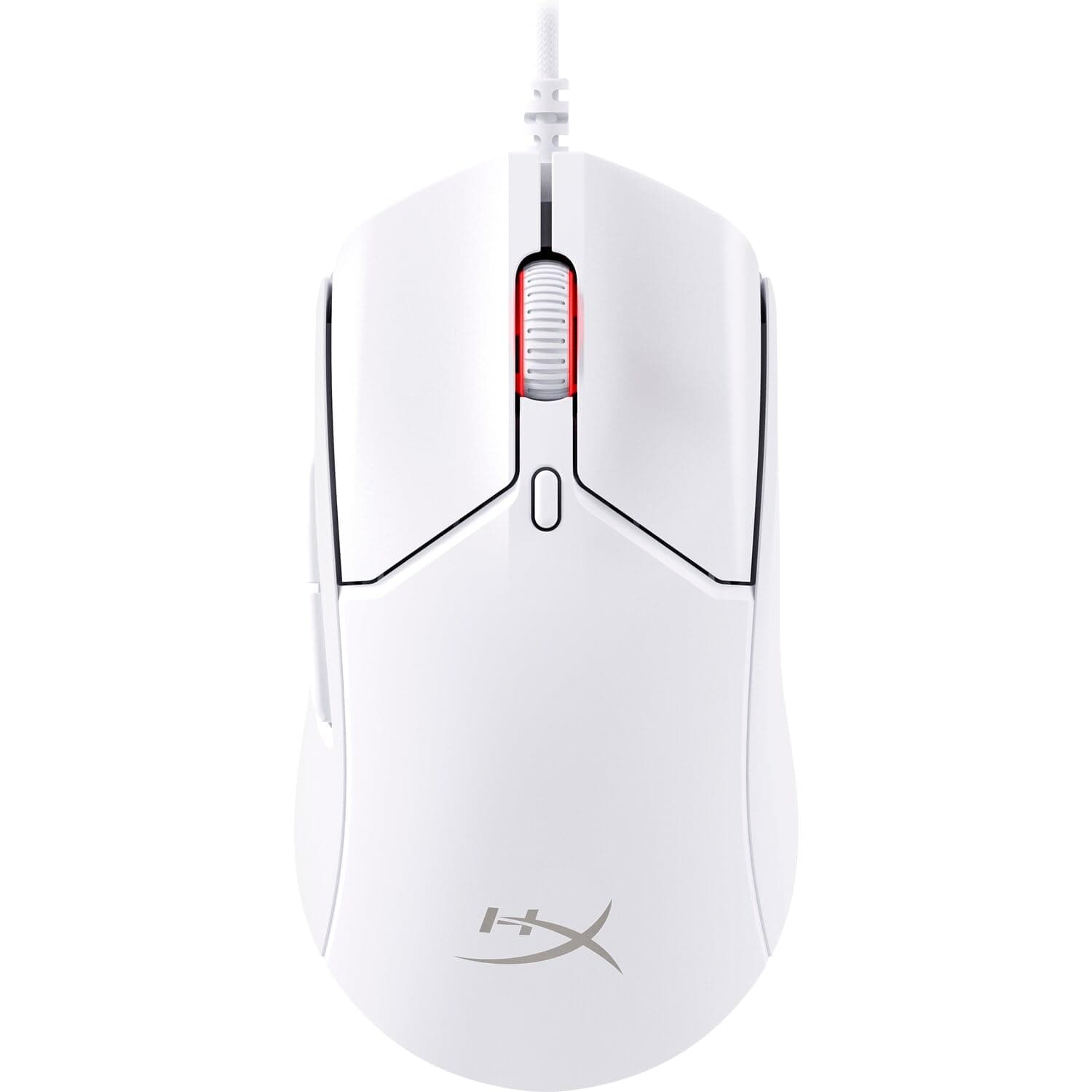 HyperX Pulsefire Haste 2 – Wired Gaming Mouse Ultra Lightweight, 53g, 8000Hz Polling Rate, Precision Sensor, Hyperflex 2 Cable, Plug Play, for PC, Xbox Series X|S, Xbox One, PS5, PS4, White (Renewed)