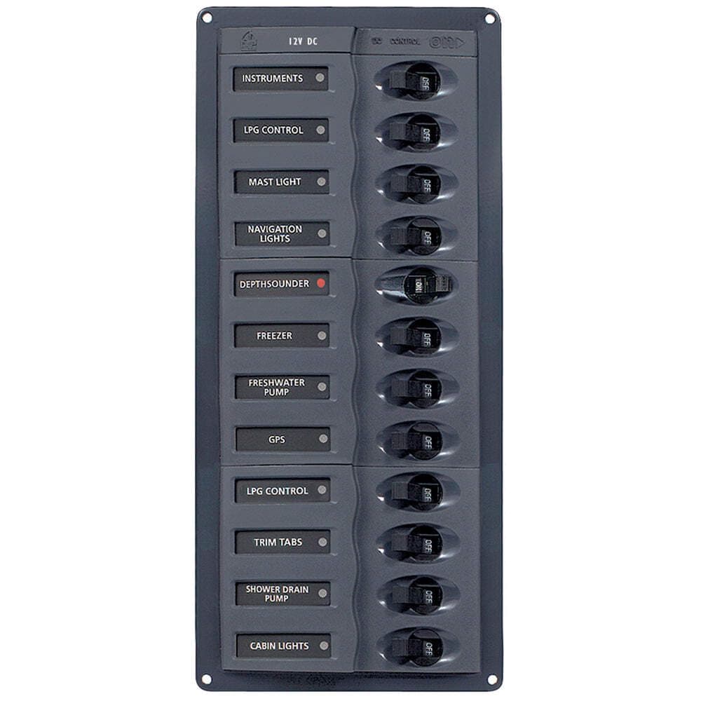 BEP 12-Way No Meter Vertical DC Panel