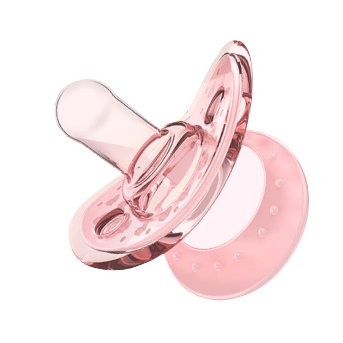 Mam Dummies Baby Silicone Pacifiers Multi Function breastfed Babies Pacifier Newborn Pacifier Baby Supplies for Newborns Infant 1pc Pink