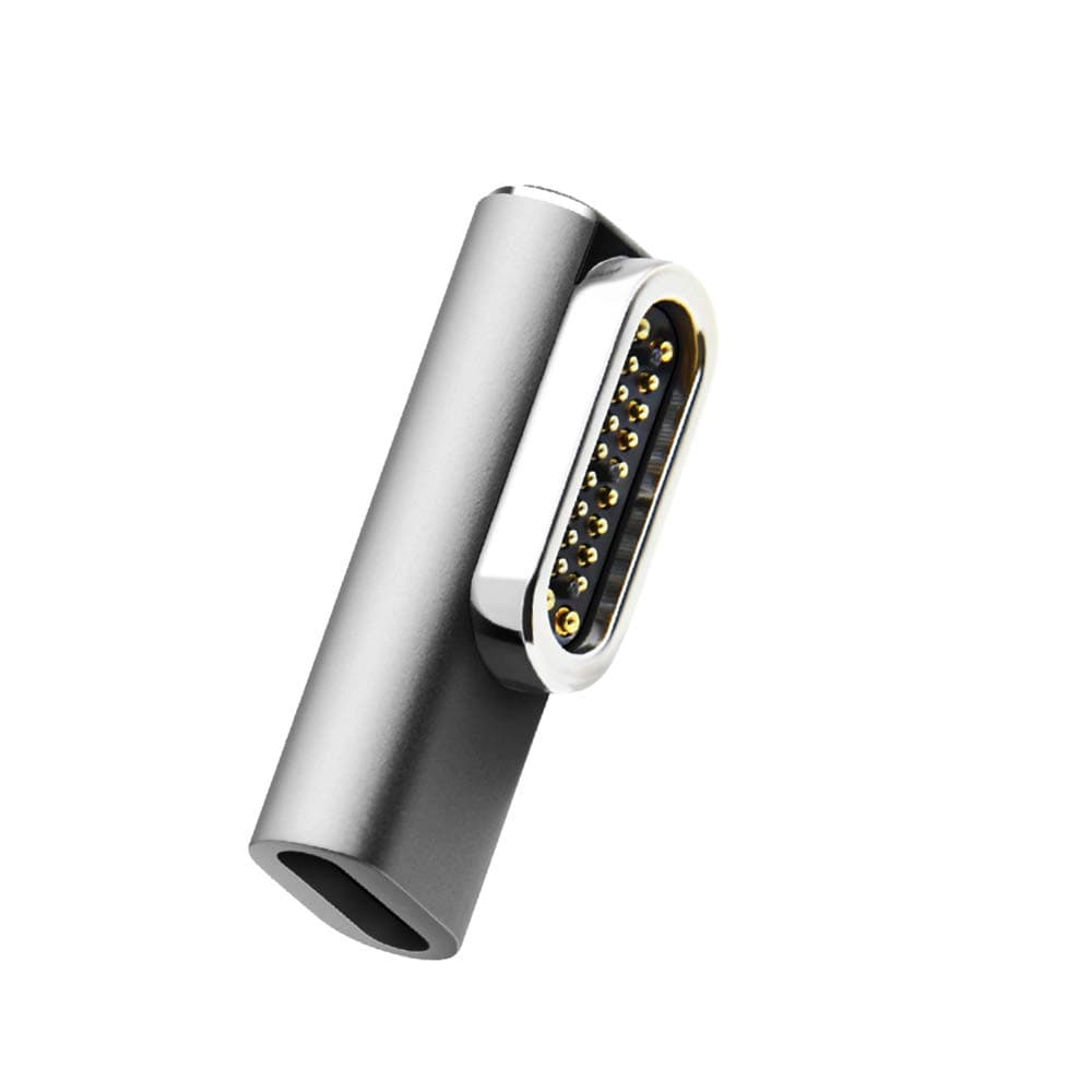 Magnetic USB C Adapter,Type C Connector, USB 3.1 10 Gb/s PD,100W Quick Charge - 4 K @ 60 Hz High Resolution - Supports High Speed, Compatible with MacBook Pro/Pixelbook/Matebook (Part A)