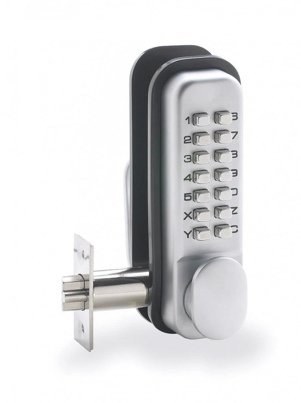 Briton 9160 Push Button Mechanical Digital Lock c/w HO Option (SV and PB Finishes), Polished Brass