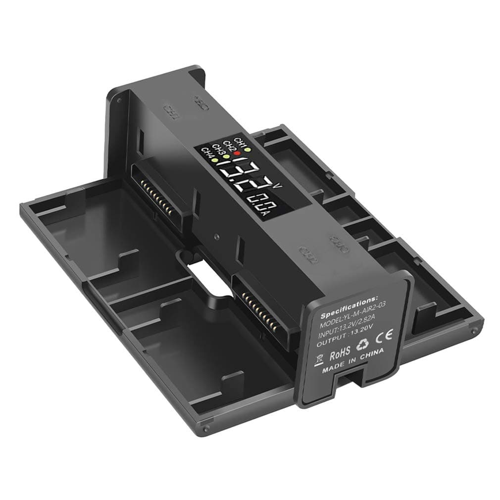 Digital Display 4 in 1 Foldable Battery Charging Hub for DJI Air 2S,Mavic Air 2 Drone,Multi Charger in Sequence Charge Accessories