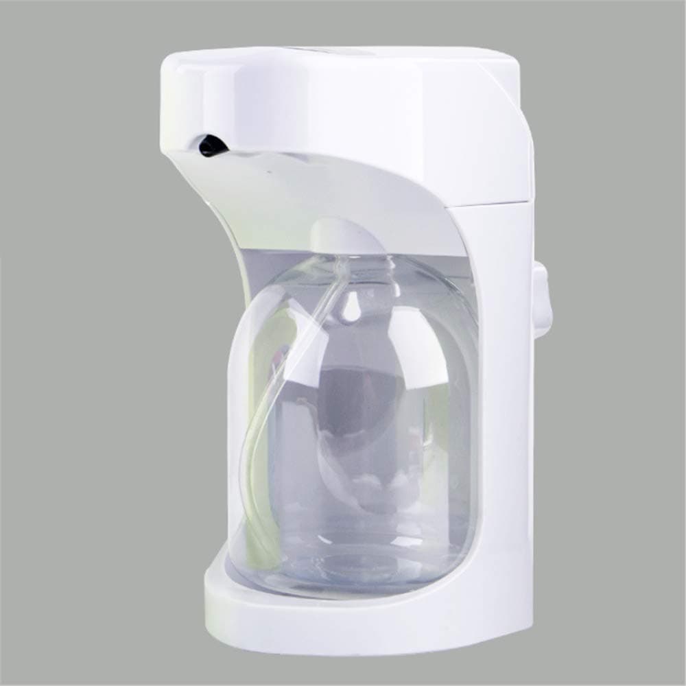 Automatic Soap Dispenser, Infrared Induction Soap 500ML The Machine Automatically Senses The Foam Dispenser Free Punching, Send Double-Sided Wall Stickers, Hang Directly on The Wall Sticker,White
