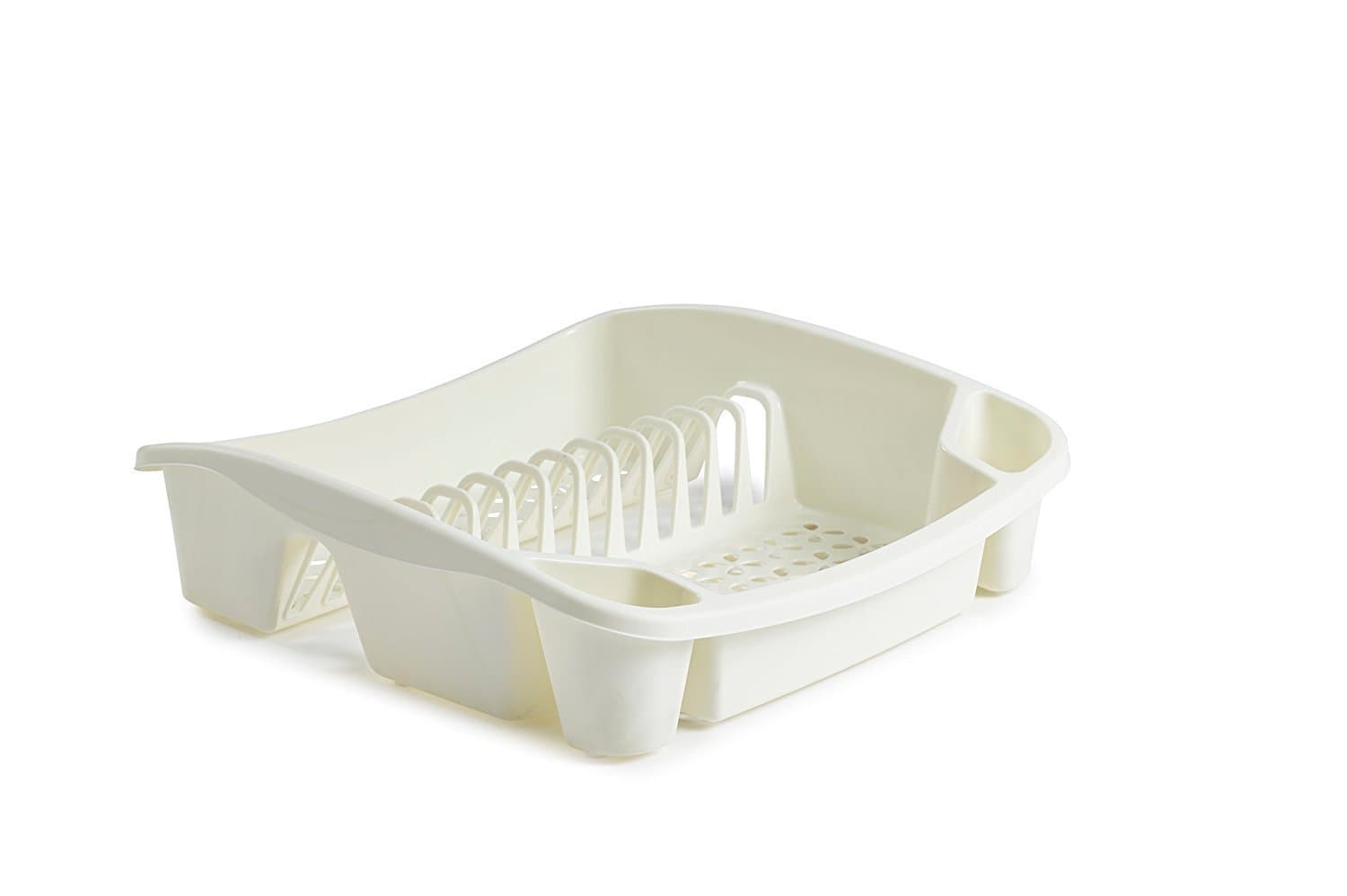 Whitefurze Dish Drainer, Plastic, Cream, Small