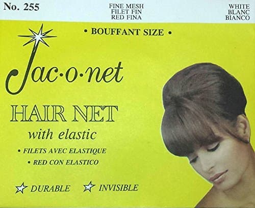 Jac-O-Net Hair Net Tiny Mesh Bouffant/Large Size, Medium Brown,1 Net Per Pack [Pack of 12], Brown, L