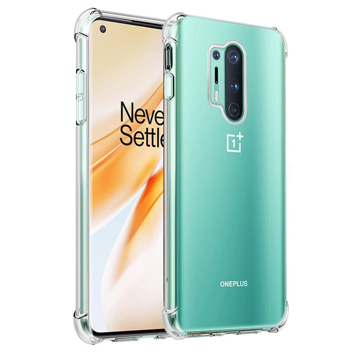 for OnePlus 8 Pro Case Clear, Corner Shockproof Protective Phone Case Soft TPU Slim Thin Case for OnePlus 8 Pro - Clear