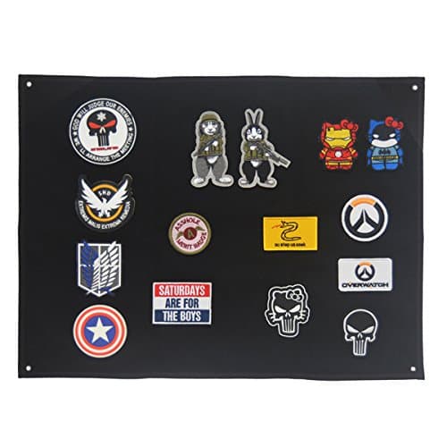 Homiego Moarle Patch Display Board Patch Holder Display Frame for Tactical Airsoft Military Patches (M)