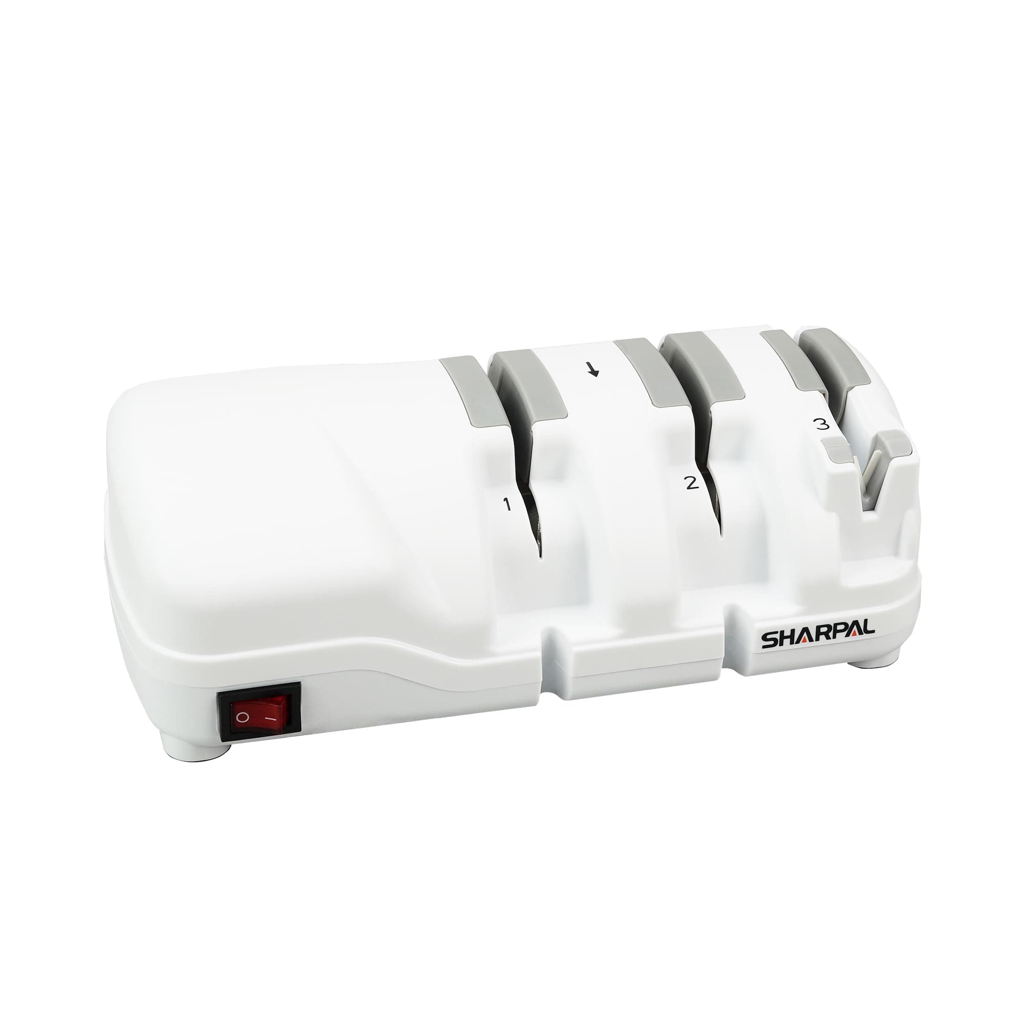SHARPAL 198H Electric Knife Sharpener - 3 Phase Professional Knife Sharpening System with Diamond Wheels, Suitable for Double Beveled Straight Side & Serrated Knives, Quick Razor Sharp Result