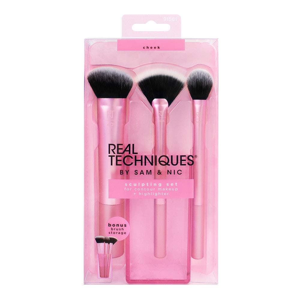 Sculpting Makeup Brush Set for Contouring and Highlighting (Packaging and Handle Colour May Vary)
