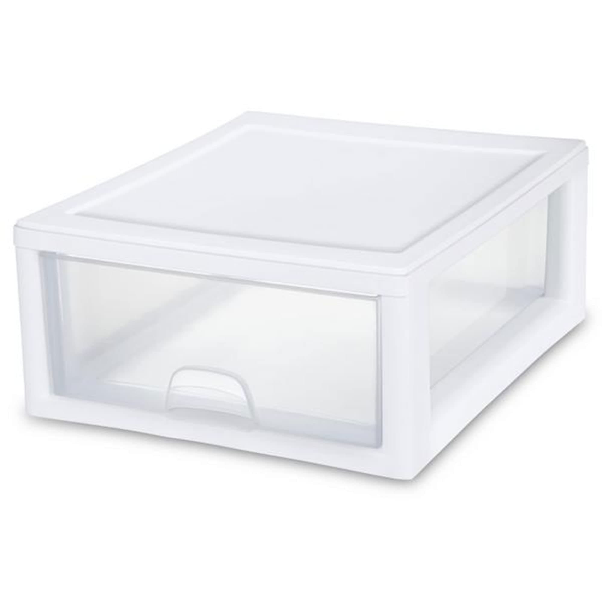 23018006 16 Quart Stacking Drawer, Clear