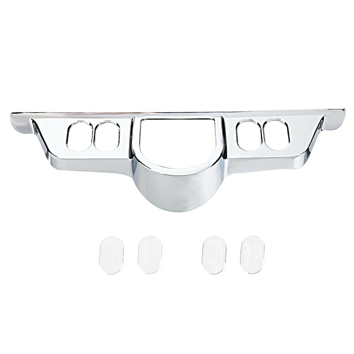 Chrome Switch Dash Panel Accent Cover for Harley Touring 96-13 Electra Glide/Street Glide FLHX 06-13