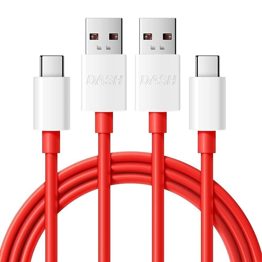 Myvn Dash Charging Usb Cable Type C Cable 3Ft 5V 4A Fast Charge Data Cable For Oneplus Devices (Oneplus 8, 8Pro, 7Pro, 7, Nord, Oneplus 6T/ 6, Oneplus 5T/ 5, Oneplus 3T/ 3) - Only Cable - Set Of 2