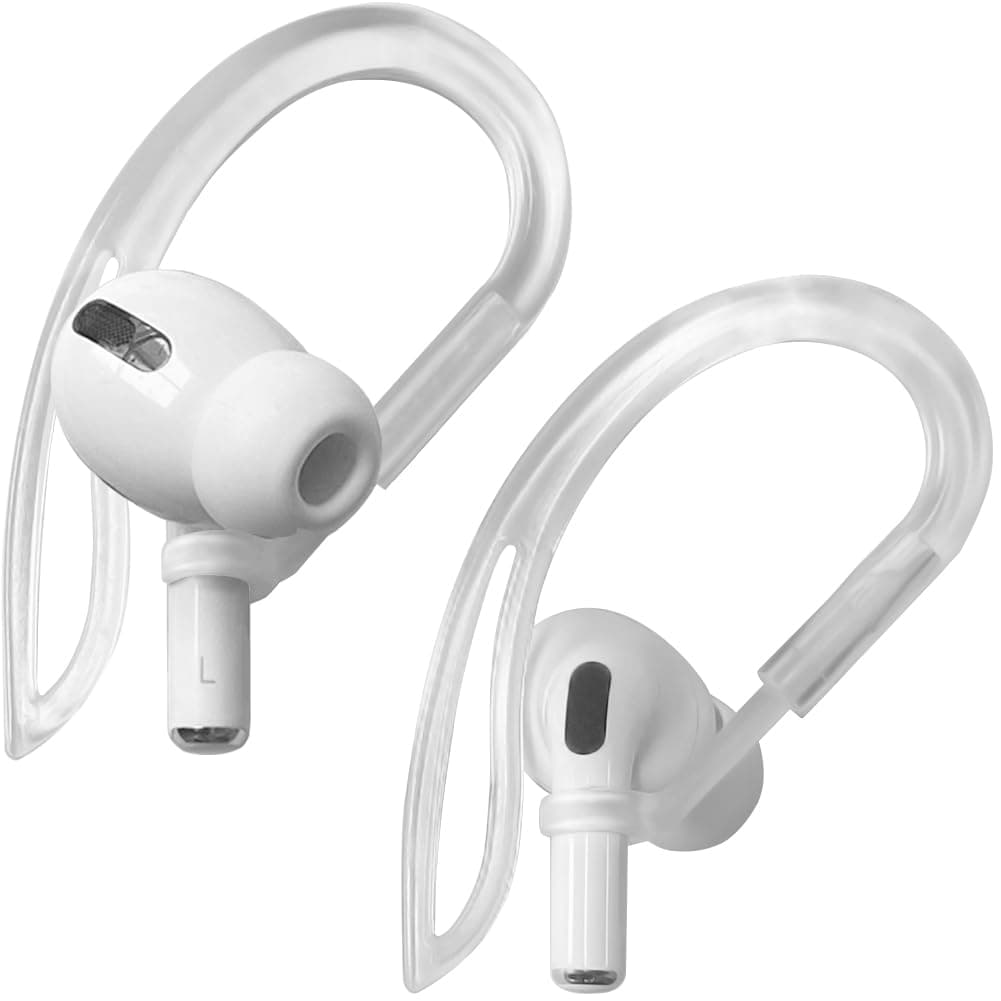 Earhooks for AirPods Pro [Multi-dimensional Adjustable] Compatible with Apple AirPods (Clear)