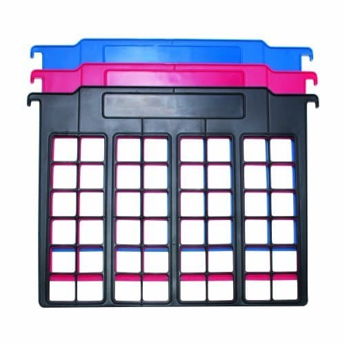 File and Folder Dividers, 3-Count, Red/Blue/Black (50912)