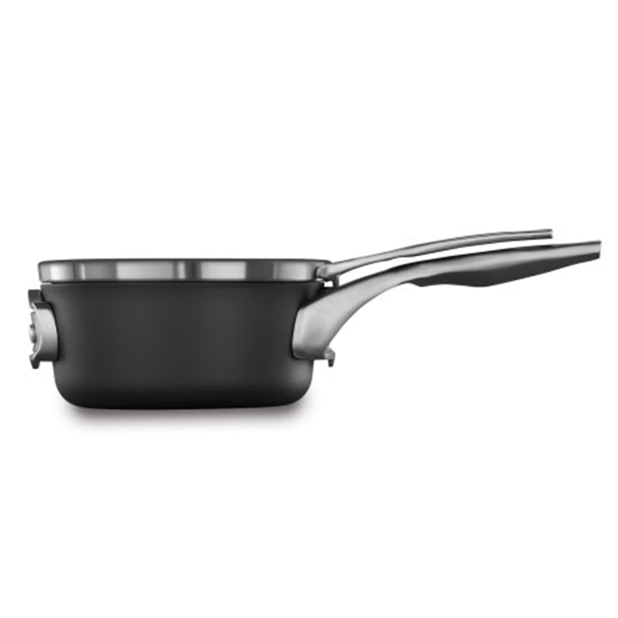 Premier Space Saving 1.5 Quart Sauce Pan with Lid, Hard-Anodized Nonstick Cookware with MineralShield Technology, Dishwasher and Oven Safe