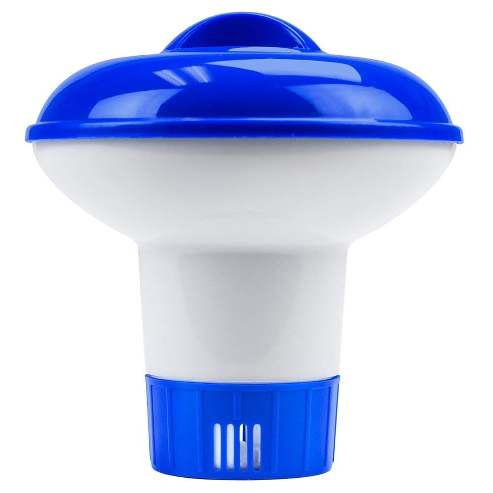 SplashTech Mini Chlorine Tablet Floater for 1" Chlorine Tabs with Secure Lock Lid - Pool Chlorine Floater for In-Ground and Above-Ground Pools, Hot Tub, or Spas - 8.5 x 8.5 Chlorine Dispenser