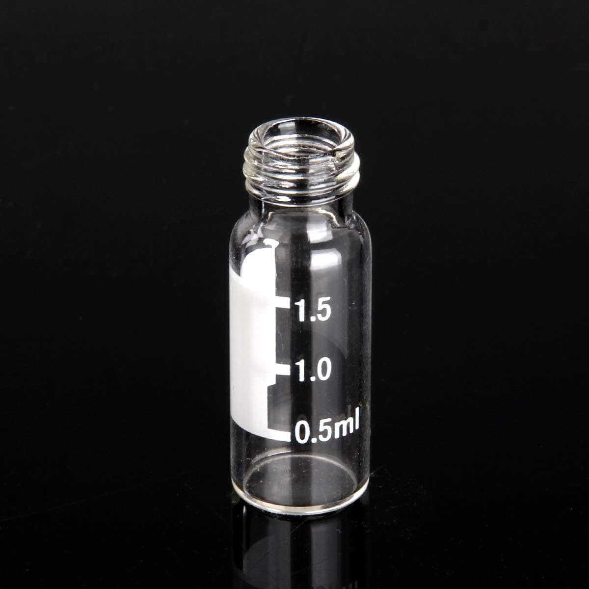Autosampler Vials,2mL Clear Sample Vials with Write-on Spot and Graduations,Screw top 9-425 Thread Finish,12mm ID x 32mm L(Pack of 100)