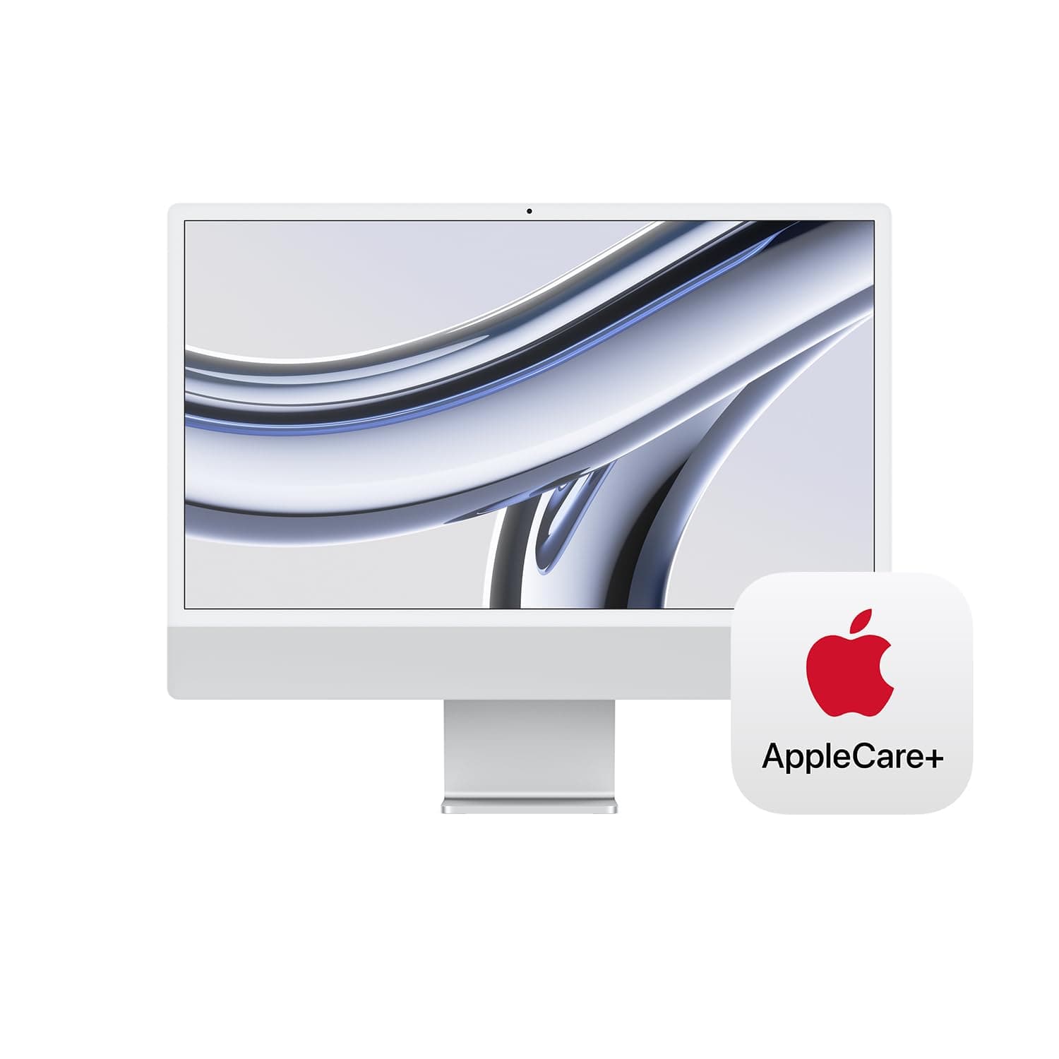 Apple 2023 iMac All-in-One Desktop Computer with M3 chip: 8-core CPU, 10-core GPU, 24-inch Retina Display, 256GB SSD Storage. Works with iPhone/iPad; Silver With AppleCare+ (3 Years)