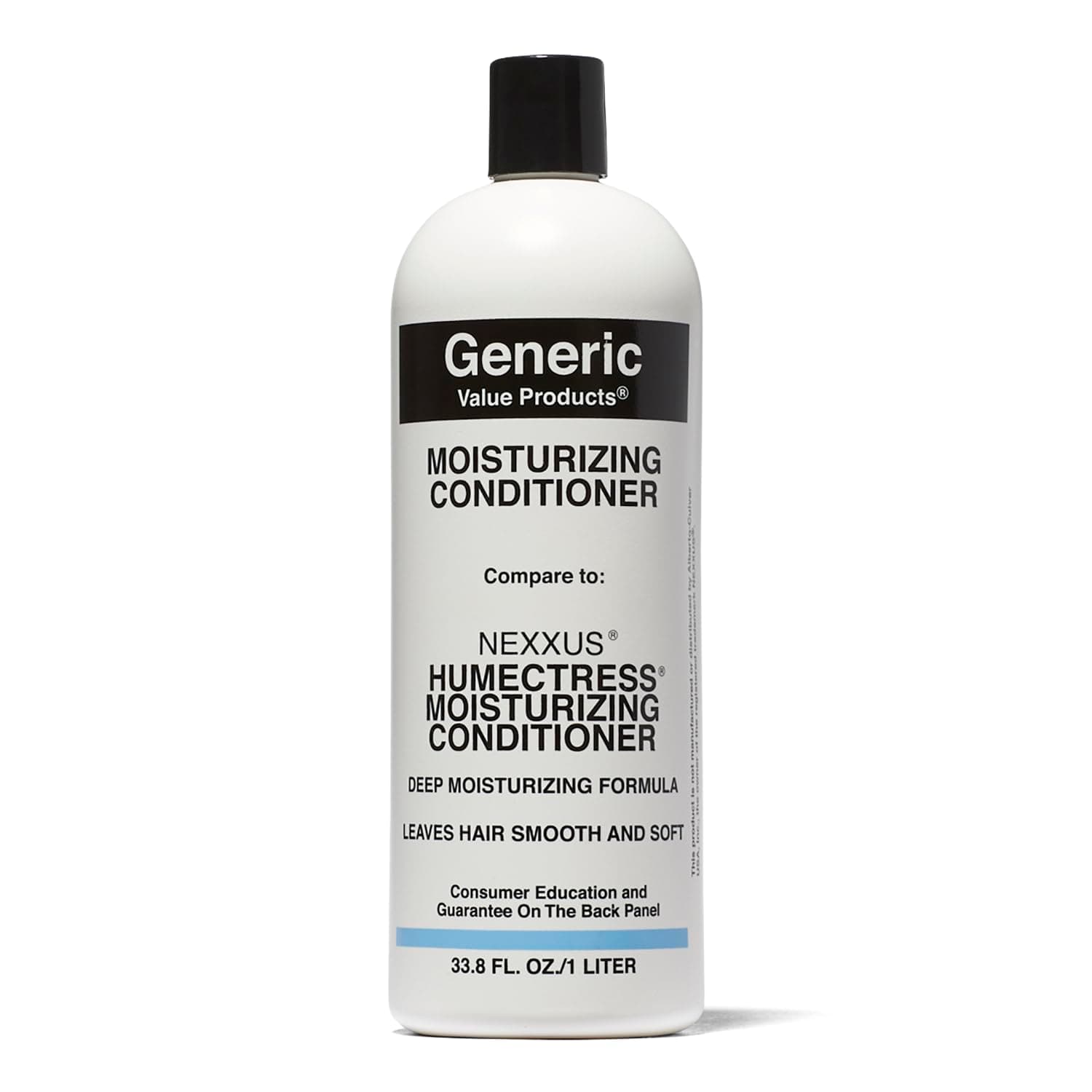 Generic Value Products Moisturizing Conditioner, Protects Against UV Rays, Restores Natural Bounce and Shine, Repairs Damage from Styling, For all Hair Types, 33.8 Oz