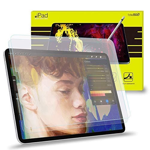 2 Pack Screen Protector Paper feel For iPad Pro 12.9,Habyby iPad Pro 12.9 2020/2018 Matte PET Film,[Paper feeling Film Writing] [Compatible with Apple Pencil] Film High Touch Sensitivity