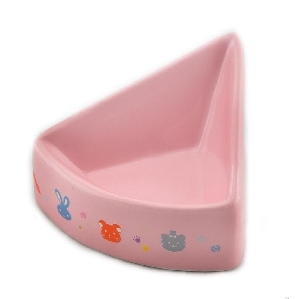 Sundog Triangular Corner Ergonomic Bowl,Pink