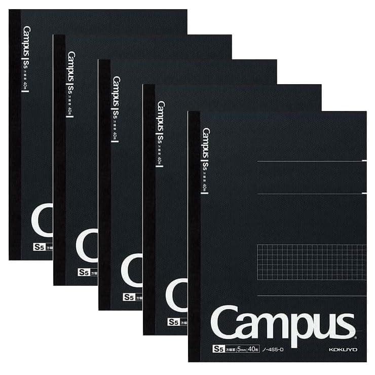 Campus Notebook, Business Type (B5, 5mm Grid 5-PACK)