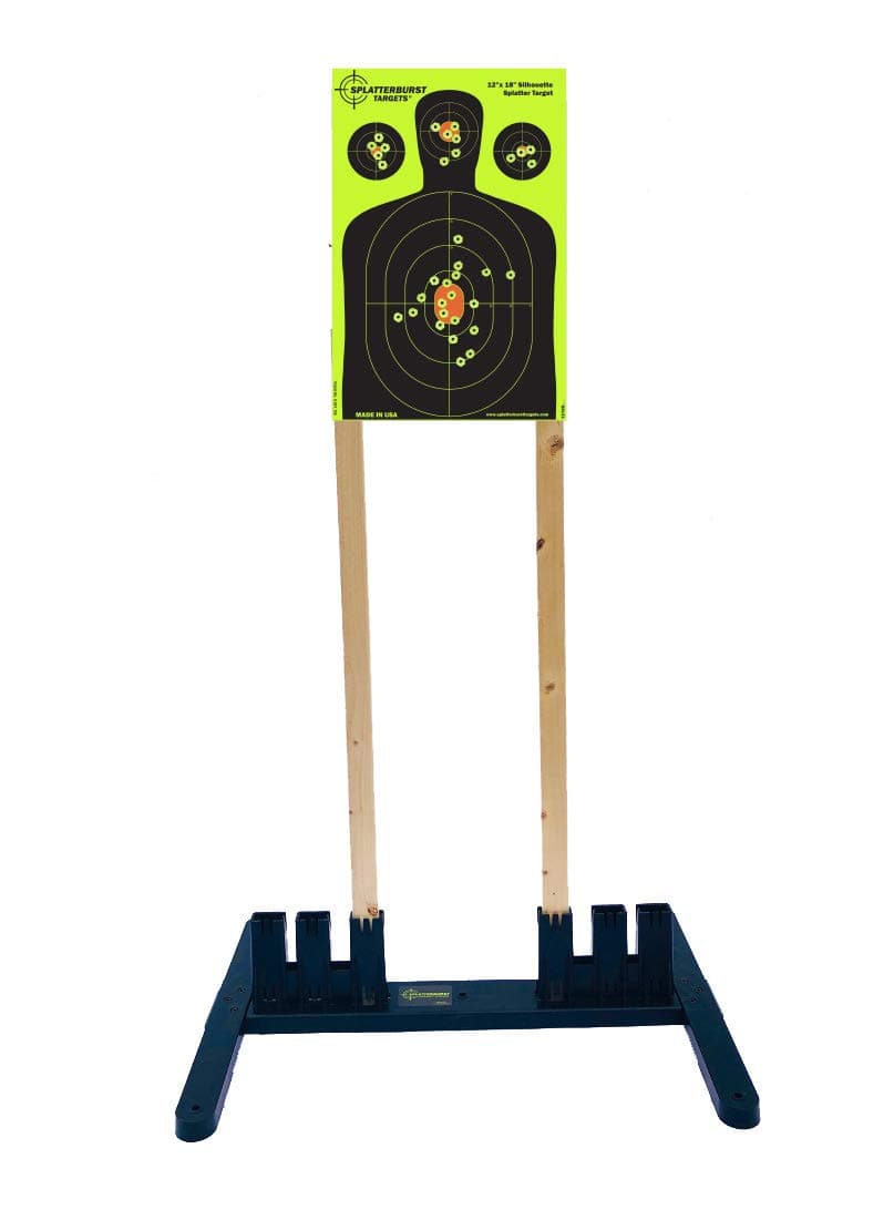 Splatterburst Targets - Multi - Width Polymer Target Stand - Excellent for All 6-24 Inch Wide Targets - Made in USA